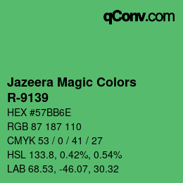 Farbcode: Jazeera Magic Colors - R-9139 | qconv.com