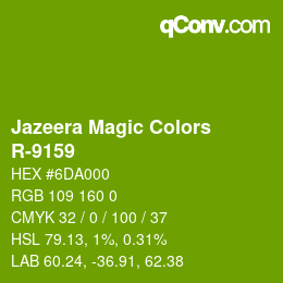 Farbcode: Jazeera Magic Colors - R-9159 | qconv.com