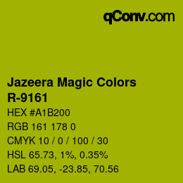 Color code: Jazeera Magic Colors - R-9161 | qconv.com