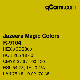 Farbcode: Jazeera Magic Colors - R-9164 | qconv.com