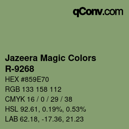 Farbcode: Jazeera Magic Colors - R-9268 | qconv.com