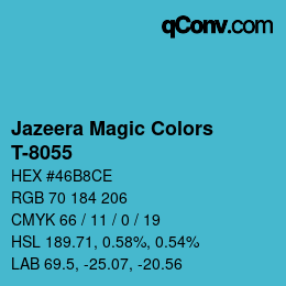 Código de color: Jazeera Magic Colors - T-8055 | qconv.com