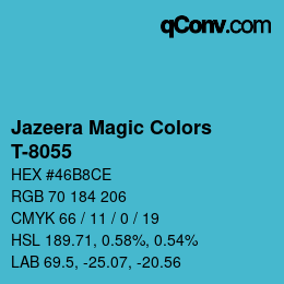 カラーコード: Jazeera Magic Colors - T-8055 | qconv.com