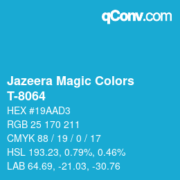 Farbcode: Jazeera Magic Colors - T-8064 | qconv.com