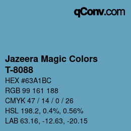 カラーコード: Jazeera Magic Colors - T-8088 | qconv.com
