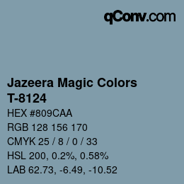 カラーコード: Jazeera Magic Colors - T-8124 | qconv.com