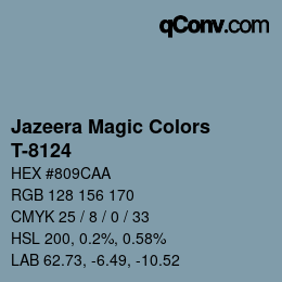 カラーコード: Jazeera Magic Colors - T-8124 | qconv.com