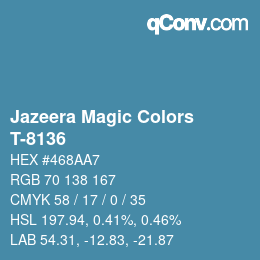 カラーコード: Jazeera Magic Colors - T-8136 | qconv.com