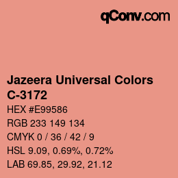 カラーコード: Jazeera Universal Colors - C-3172 | qconv.com