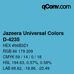 カラーコード: Jazeera Universal Colors - D-4235 | qconv.com