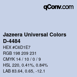 Color code: Jazeera Universal Colors - D-4484 | qconv.com