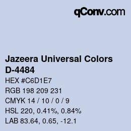 Farbcode: Jazeera Universal Colors - D-4484 | qconv.com