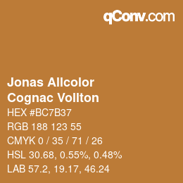 カラーコード: Jonas Allcolor - Cognac Vollton | qconv.com