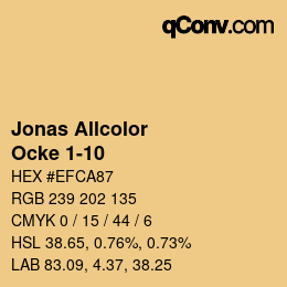 カラーコード: Jonas Allcolor - Ocke 1-10 | qconv.com