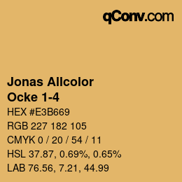 Código de color: Jonas Allcolor - Ocke 1-4 | qconv.com