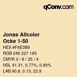 Código de color: Jonas Allcolor - Ocke 1-50 | qconv.com