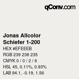 カラーコード: Jonas Allcolor - Schiefer 1-200 | qconv.com