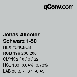 Farbcode: Jonas Allcolor - Schwarz 1-50 | qconv.com