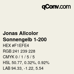 カラーコード: Jonas Allcolor - Sonnengelb 1-200 | qconv.com