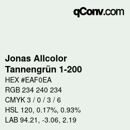 Farbcode: Jonas Allcolor - Tannengrün 1-200 | qconv.com