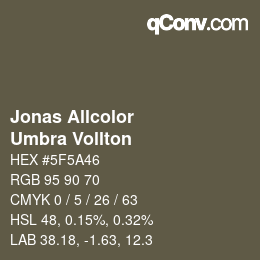 カラーコード: Jonas Allcolor - Umbra Vollton | qconv.com