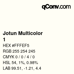 Código de color: Jotun Multicolor - 1 | qconv.com