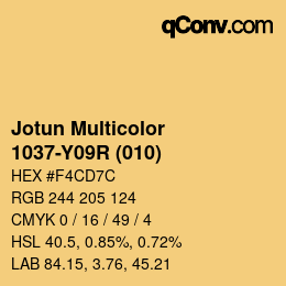 Código de color: Jotun Multicolor - 1037-Y09R (010) | qconv.com