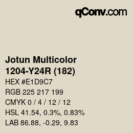 Code couleur: Jotun Multicolor - 1204-Y24R (182) | qconv.com