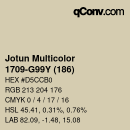 カラーコード: Jotun Multicolor - 1709-G99Y (186) | qconv.com