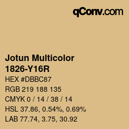 Farbcode: Jotun Multicolor - 1826-Y16R | qconv.com