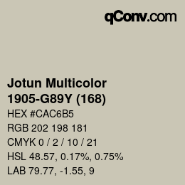 Farbcode: Jotun Multicolor - 1905-G89Y (168) | qconv.com