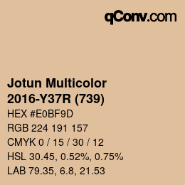 Farbcode: Jotun Multicolor - 2016-Y37R (739) | qconv.com