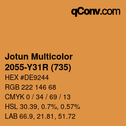 Farbcode: Jotun Multicolor - 2055-Y31R (735) | qconv.com