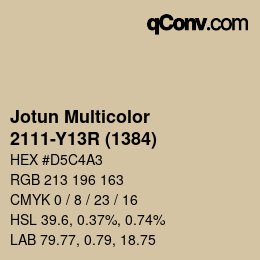 Código de color: Jotun Multicolor - 2111-Y13R (1384) | qconv.com