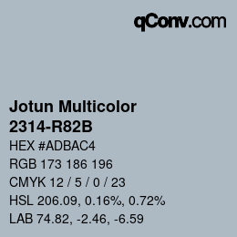 カラーコード: Jotun Multicolor - 2314-R82B | qconv.com