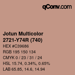 カラーコード: Jotun Multicolor - 2721-Y74R (740) | qconv.com