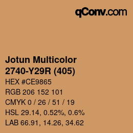 カラーコード: Jotun Multicolor - 2740-Y29R (405) | qconv.com