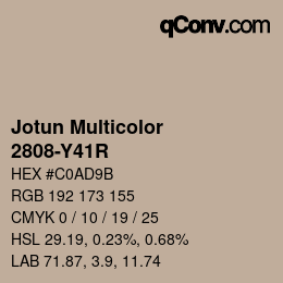 Código de color: Jotun Multicolor - 2808-Y41R | qconv.com