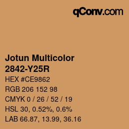 カラーコード: Jotun Multicolor - 2842-Y25R | qconv.com