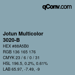 Código de color: Jotun Multicolor - 3020-B | qconv.com