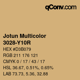 カラーコード: Jotun Multicolor - 3028-Y10R | qconv.com