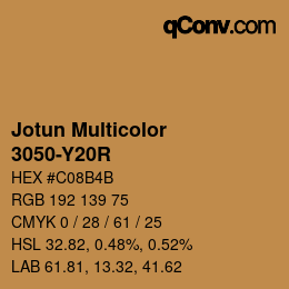 Farbcode: Jotun Multicolor - 3050-Y20R | qconv.com