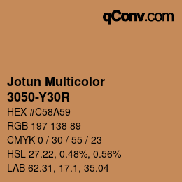 カラーコード: Jotun Multicolor - 3050-Y30R | qconv.com