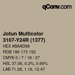 カラーコード: Jotun Multicolor - 3107-Y24R (1377) | qconv.com