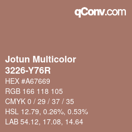 カラーコード: Jotun Multicolor - 3226-Y76R | qconv.com