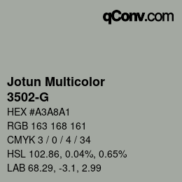 Código de color: Jotun Multicolor - 3502-G | qconv.com