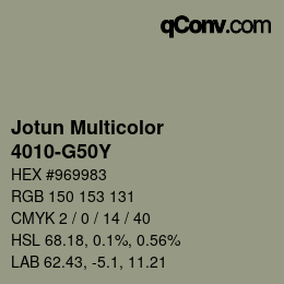 Code couleur: Jotun Multicolor - 4010-G50Y | qconv.com