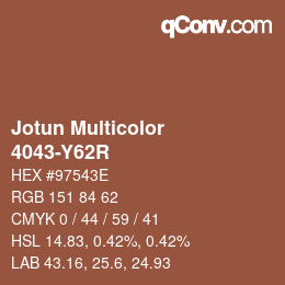 カラーコード: Jotun Multicolor - 4043-Y62R | qconv.com