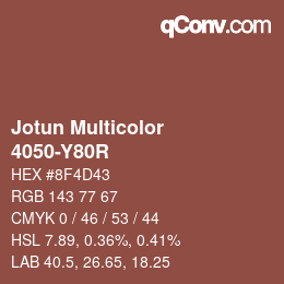 カラーコード: Jotun Multicolor - 4050-Y80R | qconv.com