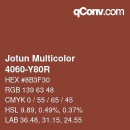 カラーコード: Jotun Multicolor - 4060-Y80R | qconv.com